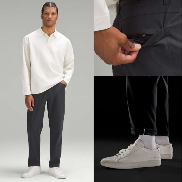 Lululemon Men’s Dark Gray ABC Relaxed-Fit 5 Pocket Pants Size 30 41182 - Picture 1 of 14